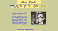 Desktop Screenshot of claudemauriac.org