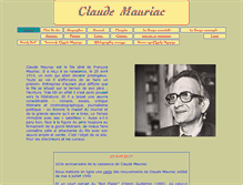 Tablet Screenshot of claudemauriac.org